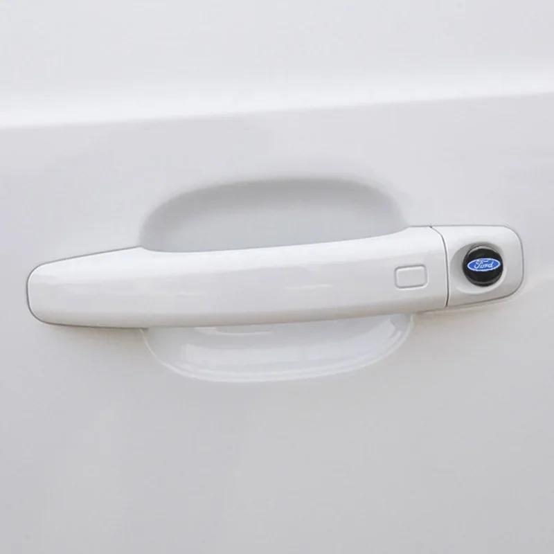 4pcs Car Styling Door Lock Sticker Keyhole Anti-blocking Protection for Ford Focus 2 3 MK2 MK3 Mondeo Fiesta Ranger Mustang Kuga CVW1