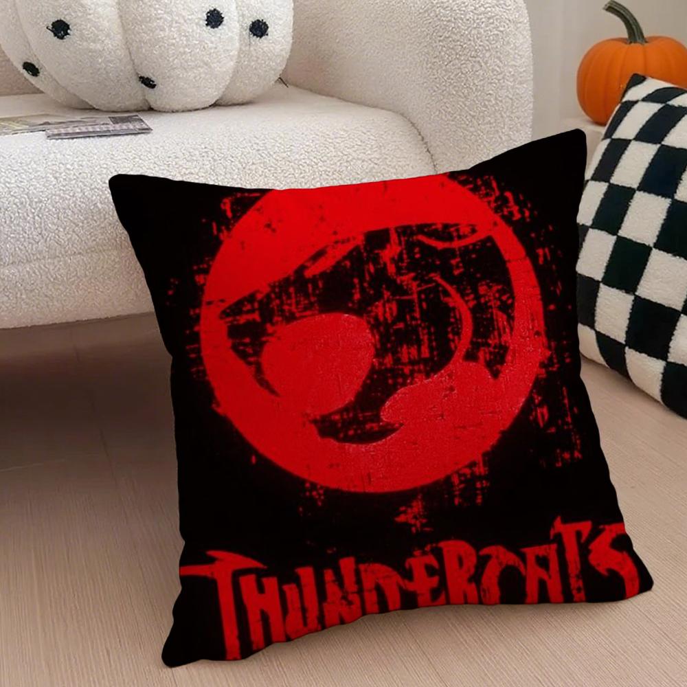 Cartoon TThunderCatsES Cushion Cover Throw Pillow Cover Hidden Button Durable Polyester Chair Cushion