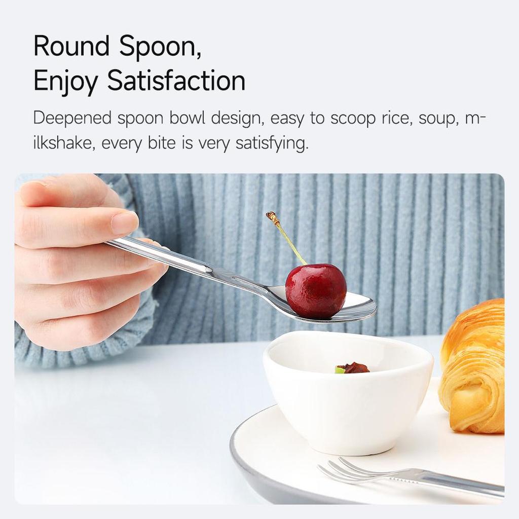 Набор столовых приборов Xiaomi Nextool, 2 шт./компл., стальной нож, вилка, ложка, столовые приборы для семейного путешествия, портативная посуда с ящиком для хранения, мини-посуда для пикника