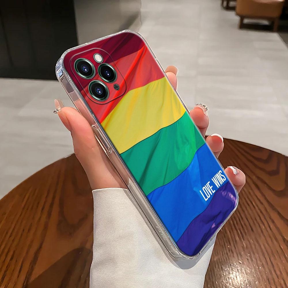 Gay Pride Flag Lesbians LGBT Rainbow Case For Apple iPhone 17 16 15 14 13 12 11 Pro Max Case 16 Plus 16E 17Air 17Pro Phone Cover