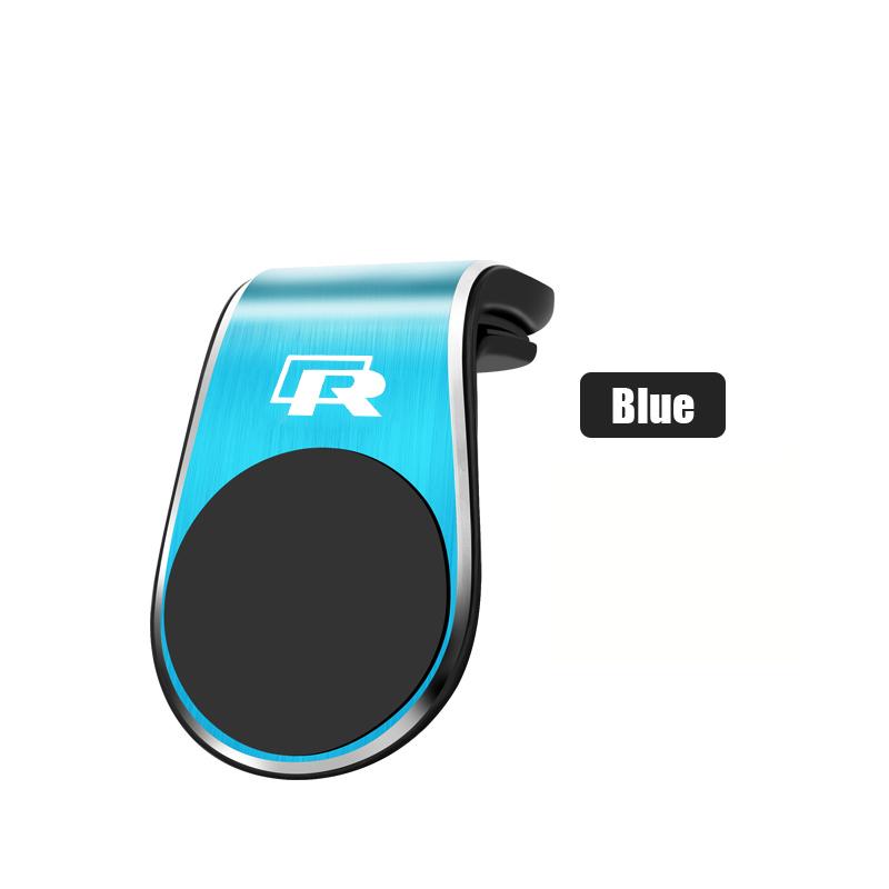 Valve Stems Caps Magnetic Car Phone Holder Car Telephone Support Auto Interiors For Volkswagen VW RLine Golf Amarok T5 Phaeton T I8