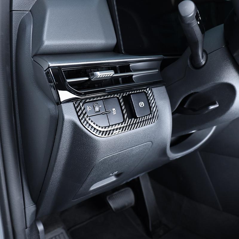 Carbon Fiber Front Headlight Adjustment Cover Trim For Kia Sportage NQ5 2026 Car Tuning Trim Accessories LHD