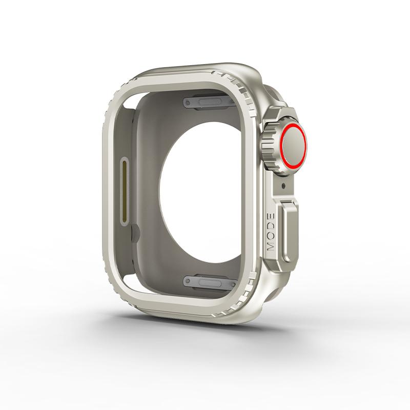 Металлический бампер для Apple Watch 45 мм, 44 мм, защитная рамка для iWatch Series 9, 8, 7, 6, 5, 4, SE, замена на Ultra 2, 49 мм
