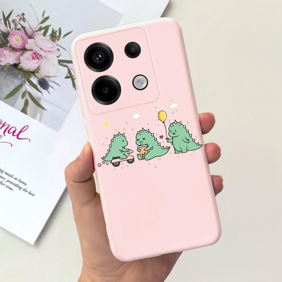 Чехол для Xiaomi Poco X6 Pro 5G Милый Модный Мультяшный Чехол Мягкий ТПУ Чехлы для Телефона Для Xiaomi Poco X6 PocoX6 Pro X6Pro Fundas Бампер