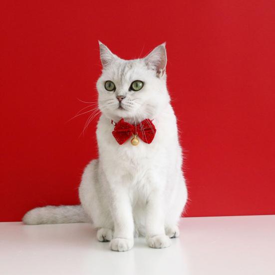 Аксессуары для домашних животных, регулируемый, изысканное качество изготовления, праздничный, предотвращает удушье, красный реквизит для фотографий, бархатный, новый