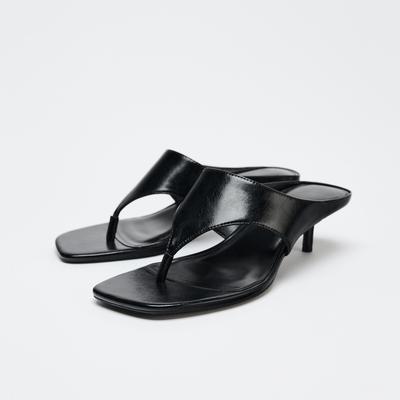 Летние женские шлепанцы с квадратным носком и клипсой, элегантные, на тонком высоком каблуке, для платья, слайды, женские туфли для танцев, вечеринки, выпускного бала