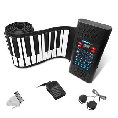 NikoMaku Roll Piano 88 Keyboard Keyboard Улучшенный звук SWAN MIDI 128 Practice Включает клавиатуру Японская инструкция для начинающих [Новая модель]