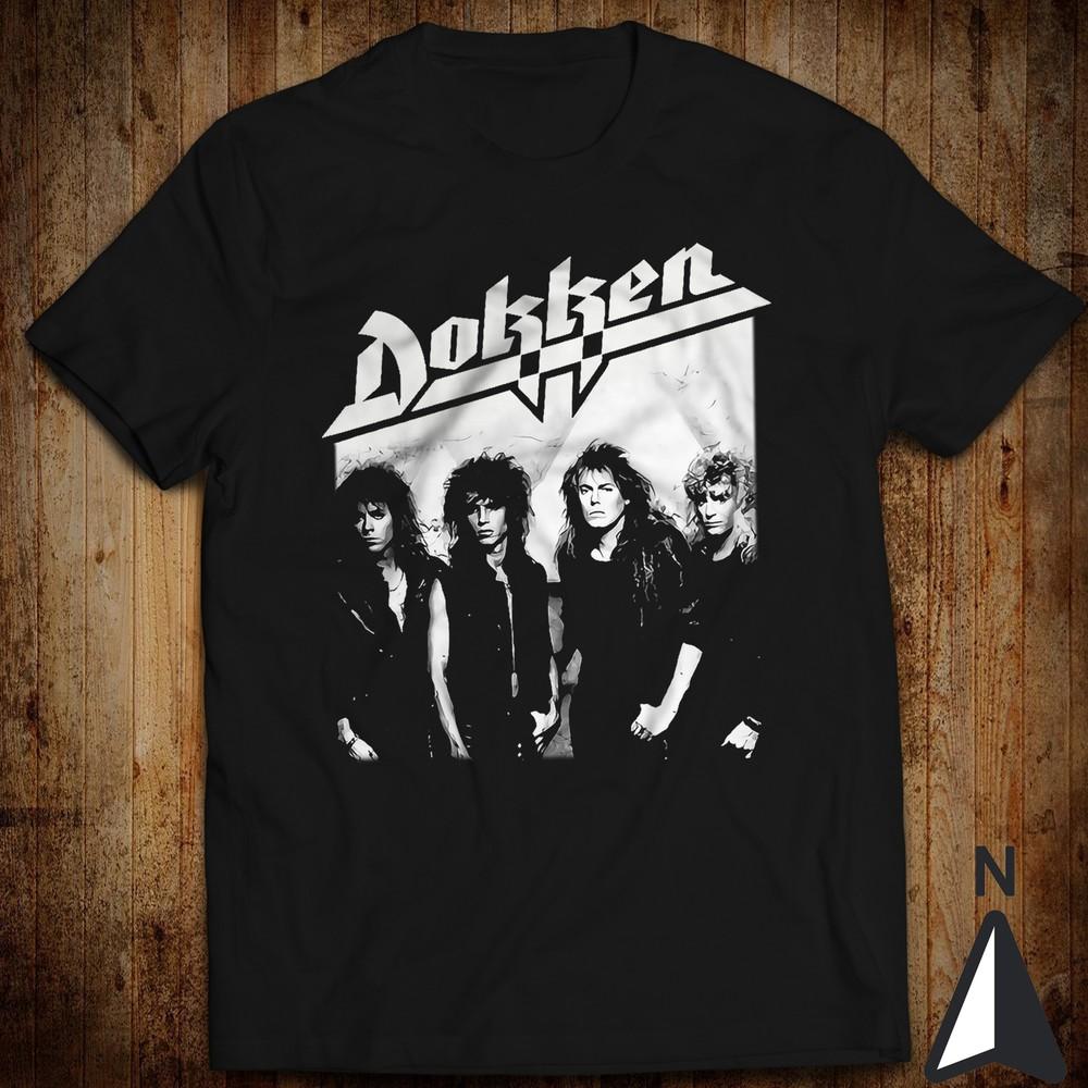 Члены группы Dokken Don Dokken George Lynch Mick Brown Jeff Pilson Футболка Унисекс Футболка