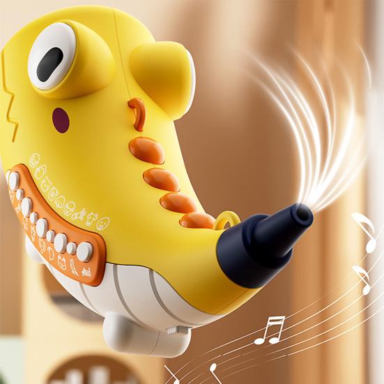 Детская игрушка-манипулятор для животных с 30 реалистичными звуками, ферма, лес, два режима, обучающая труба для малышей, мальчиков и девочек, упражнение на объем легких, рог динозавра