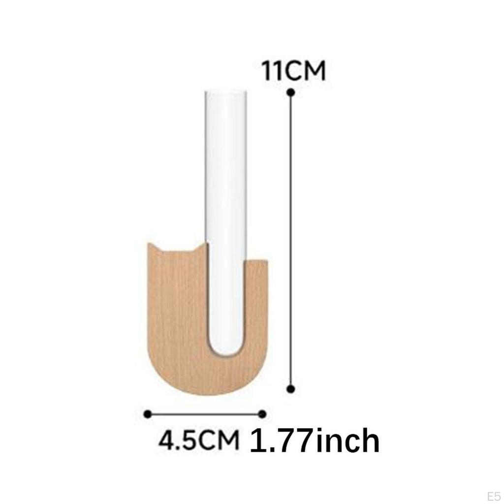 Test Tube Flower Vase Fridge Sticky Tiny Mini Glass Plant Pot for Housewarming Maps Restaurant