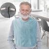 Reusable Coral Fleece Clothing Protective Cover for Special Needs Adults Elderly Large Towel Bib Washable Adjustable Bib