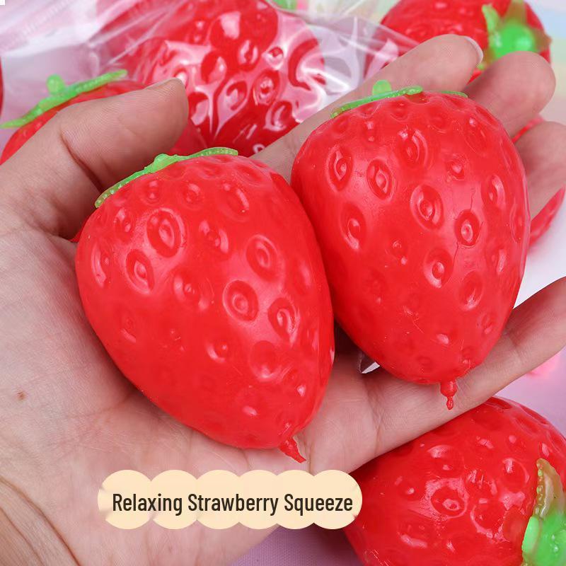 Клубничная лапша-выдавливалка: Креативная игрушка для снятия стресса с медленным восстановлением