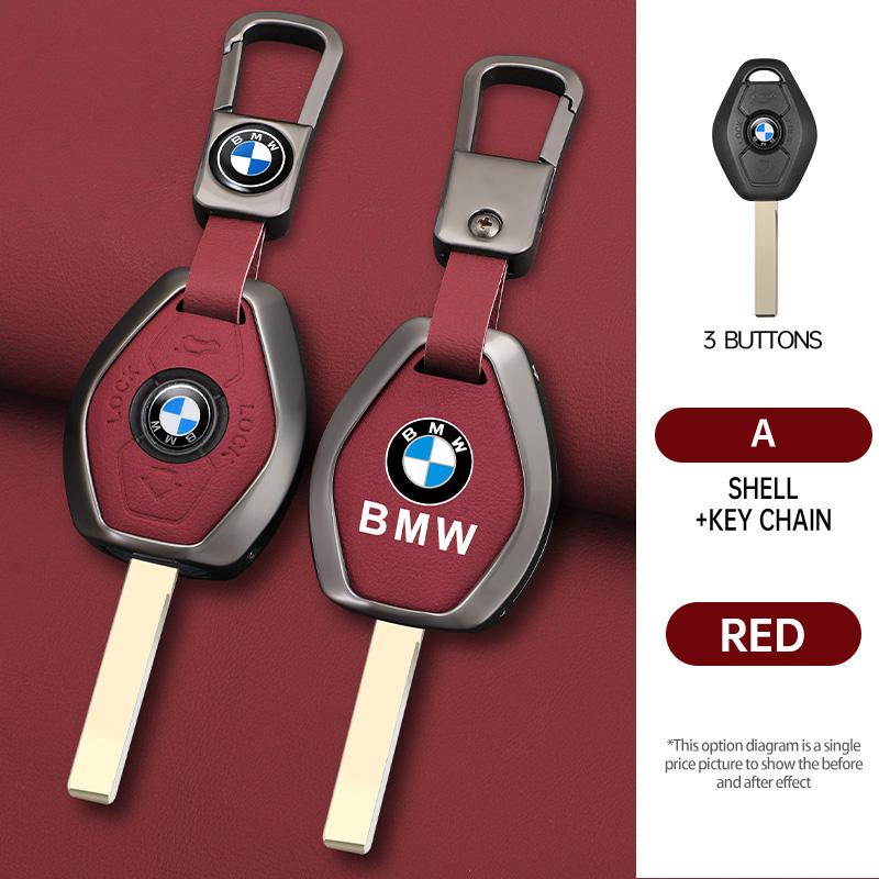 Zinc Alloy Leather Car Key Case Cover For BMW 3 5 7 KL16 Series X5 E53 X3 F83 E46 E39 E38 E60 E63 E61 E64 330i Z3 Z4 E85 E86 M5 325i