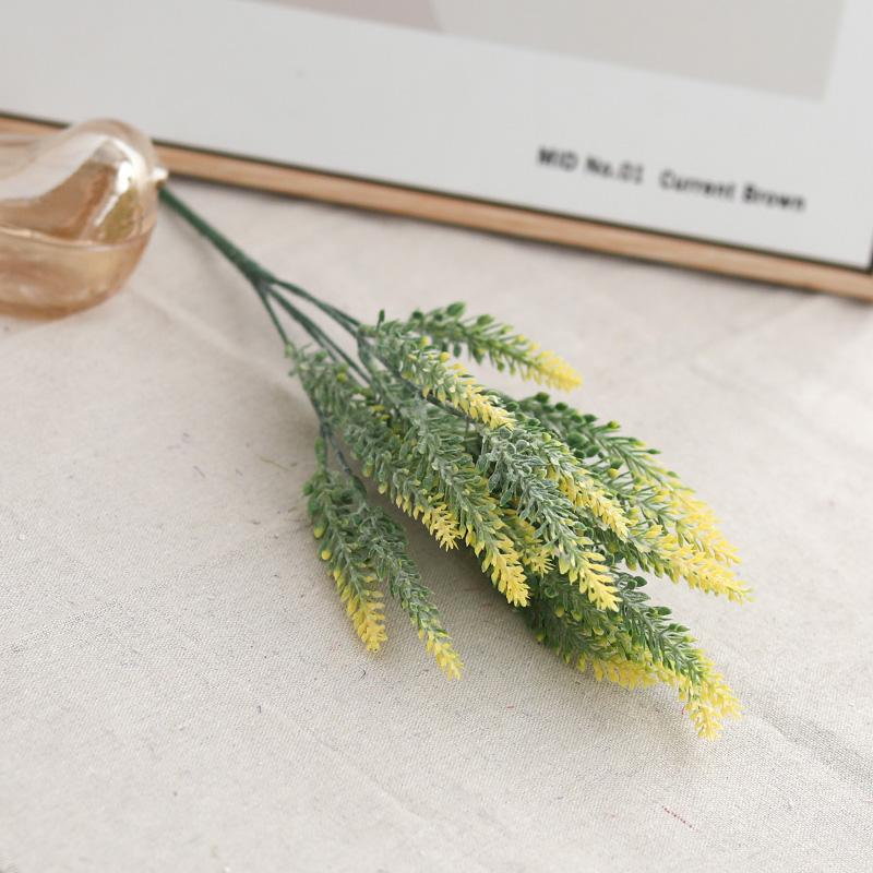 Искусственный цветок шелковый фиолетовый лаванда домашний уличный садовый декор букет поддельный свадебный рождественский день аксессуары для вечеринки