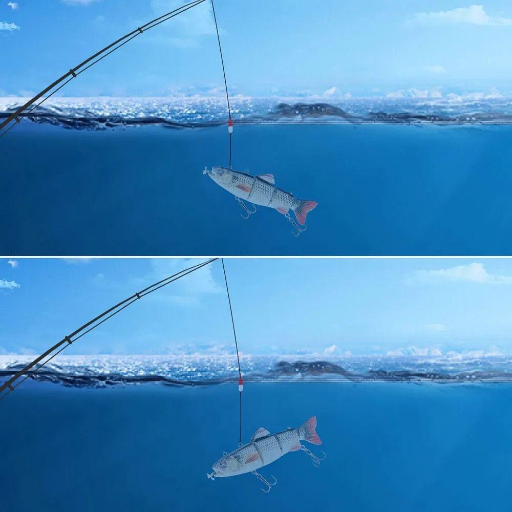 Bionic Fish Электрическая приманка Воблеры Автоматическая плавающая приманка Жесткая рыболовная приманка Крэнкбейт