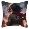 Anime Attack on Titan Pillow Covers Cartoon Sofa Decorative Home Doublesided Printing Short Plush Cute Cushion Cover