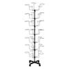 7-ярусная металлическая стойка для демонстрации шляп, одежды и украшений, напольная, вращающаяся и регулируемая, многоярусное хранение для 35 шляп