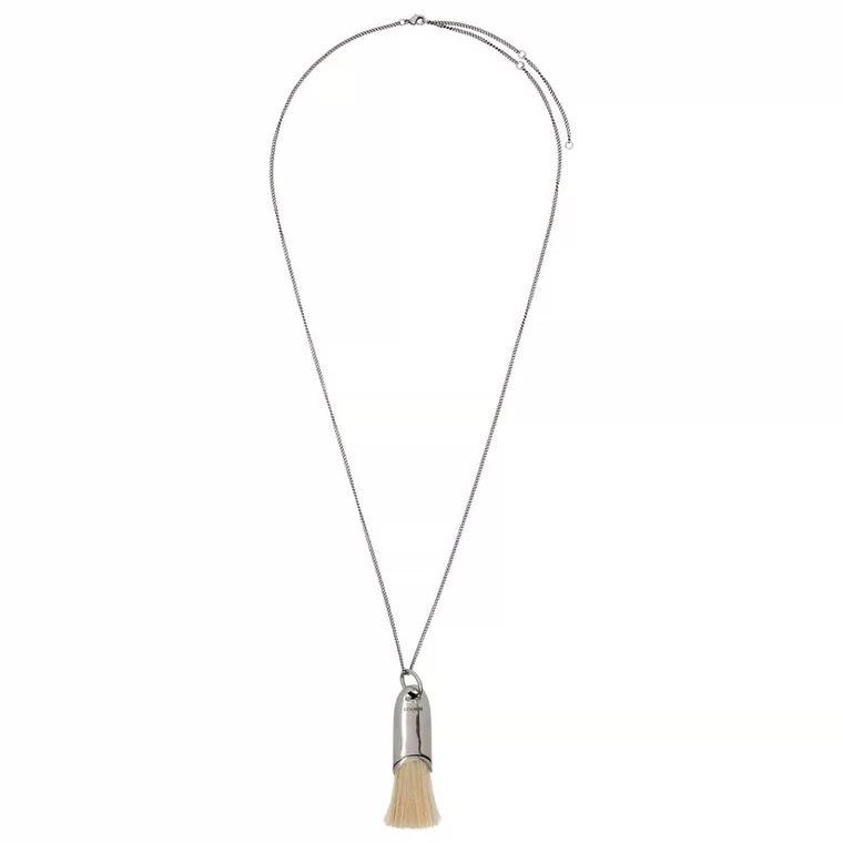 Корейское ожерелье с кисточкой в стиле Ча Цзинъюань и подвеской-кистью – Элегантный, Нишевый Дизайн, Длинная Цепочка для Свитеров