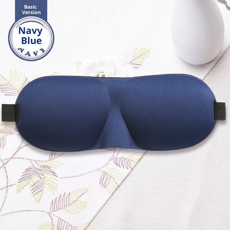 Custom Logo Comfortable Breathable 3D Contoured Foam Eyemask 100% Blackout Eye Mask for Sleeping with Adjustable Strap