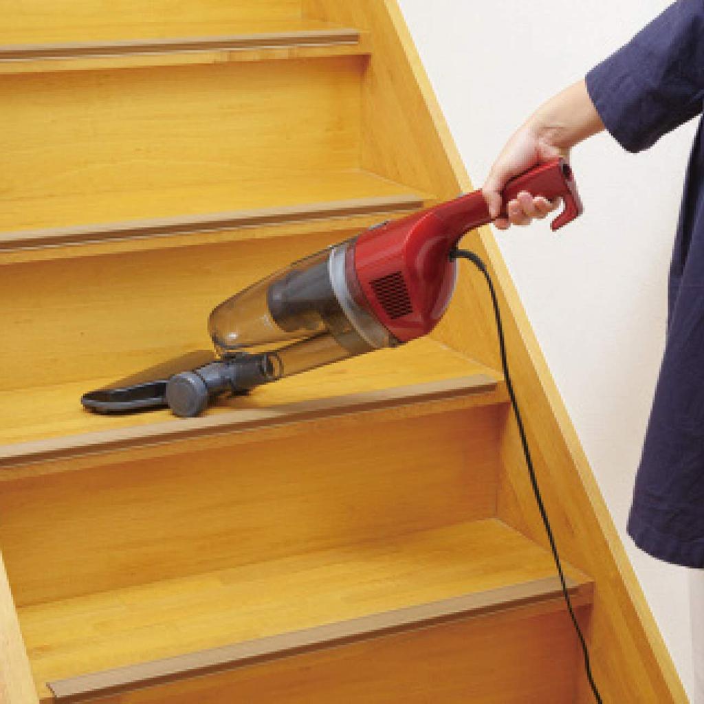 Пылесос Twin Bird Cyclone Stick Type Cleaner Проводной Удобный Легкий 2WAY Мощный Отдельно стоящий Рубиново-красный TC-5134R