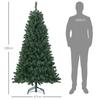 Artificial Christmas Tree 180 cm with 760 Memory Wire Branches and Folding Base Green Christmas Tree