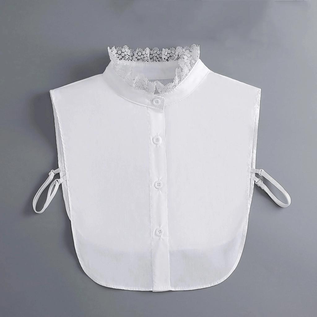 Formal False Collar Women Embroidery Faux Col Half Shirt Blouse Fake Collars Sweater Shirt Detachable Collars Accessories