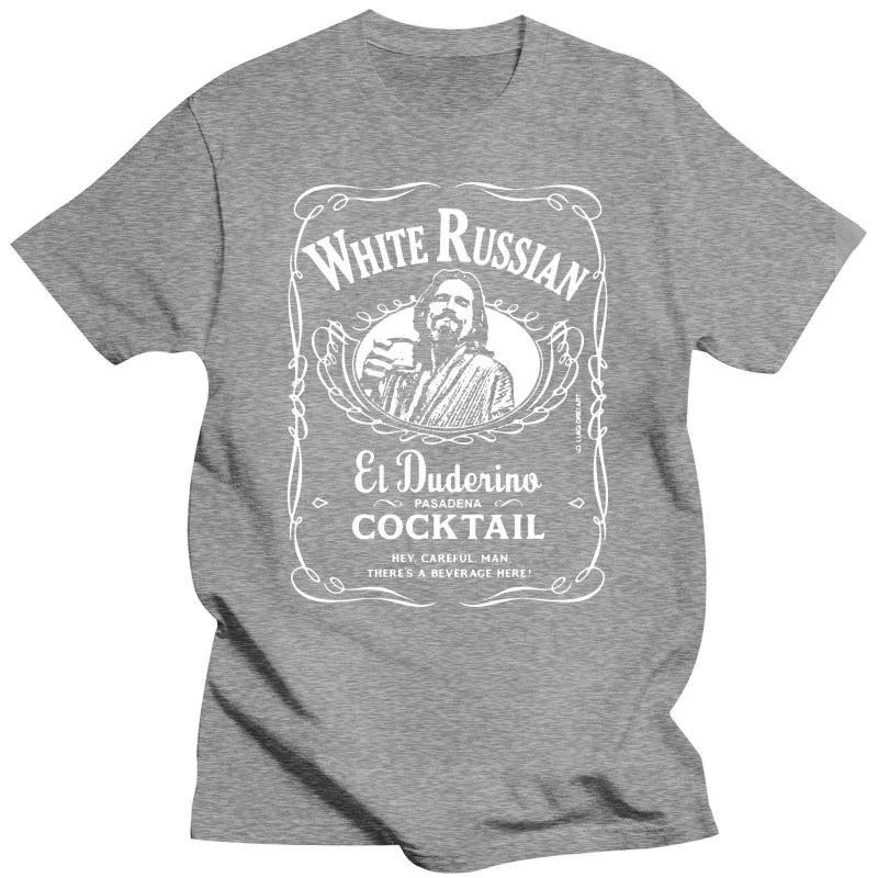 2019 Unisex Tees The Big Lebowski The Dude White Russian Cocktail Black Cotton Men T-Shirt envio gratis COTTON 2024