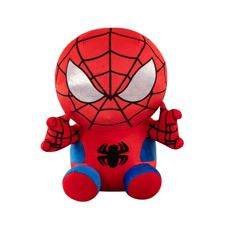 25 см Фигурка Marvel Мстители Аниме Мультфильм Человек-паук Наполнитель Плюшевые Игрушки Каваи Милые Набивные Куклы Детские Рождественские Подарки