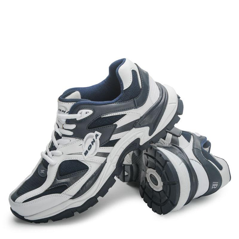 BONA Новые дизайнерские модные кроссовки для мужчин, дышащая спортивная обувь для ходьбы, мужские кроссовки для бега, мягкая обувь