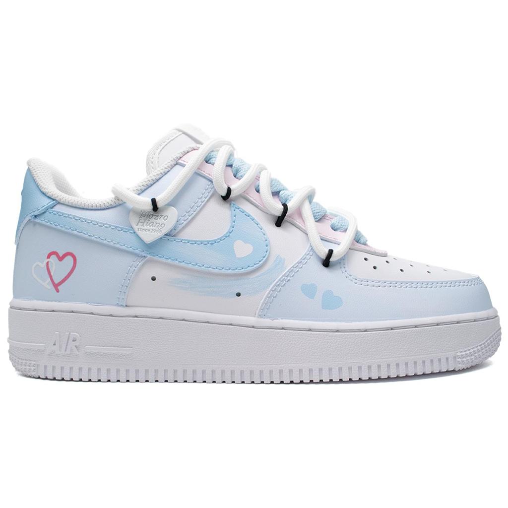 Nike Air Force 1 Low Love Confession Slip Resistant Cushioning Low top Skateboard Shoes Unisex Pink CW2288-111(Team98-)