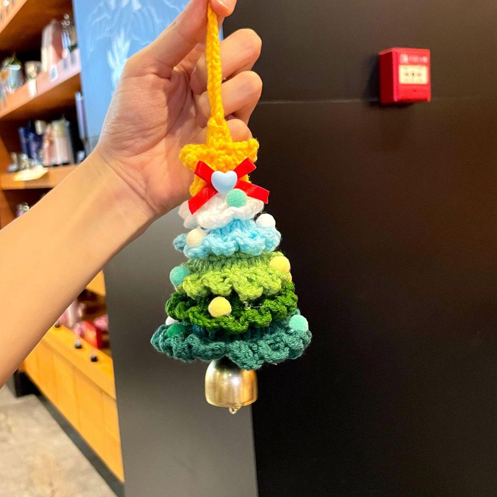 Международная пряжа Крючком Мини Рождественская елка Украшение для автомобиля Подарок