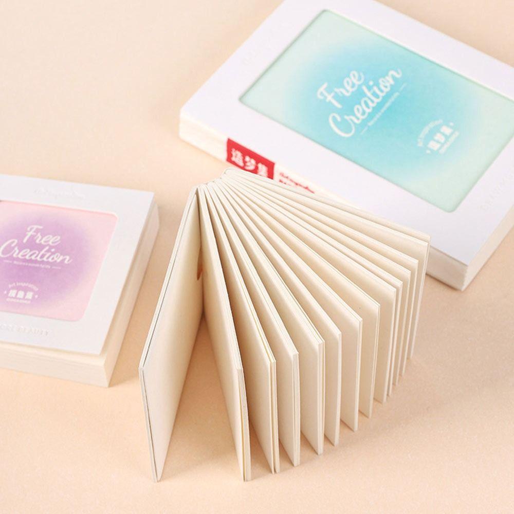 Thick Cardboard Sketchbook 48 Sheets Painting Book Mini Watercolor Book Watercolor