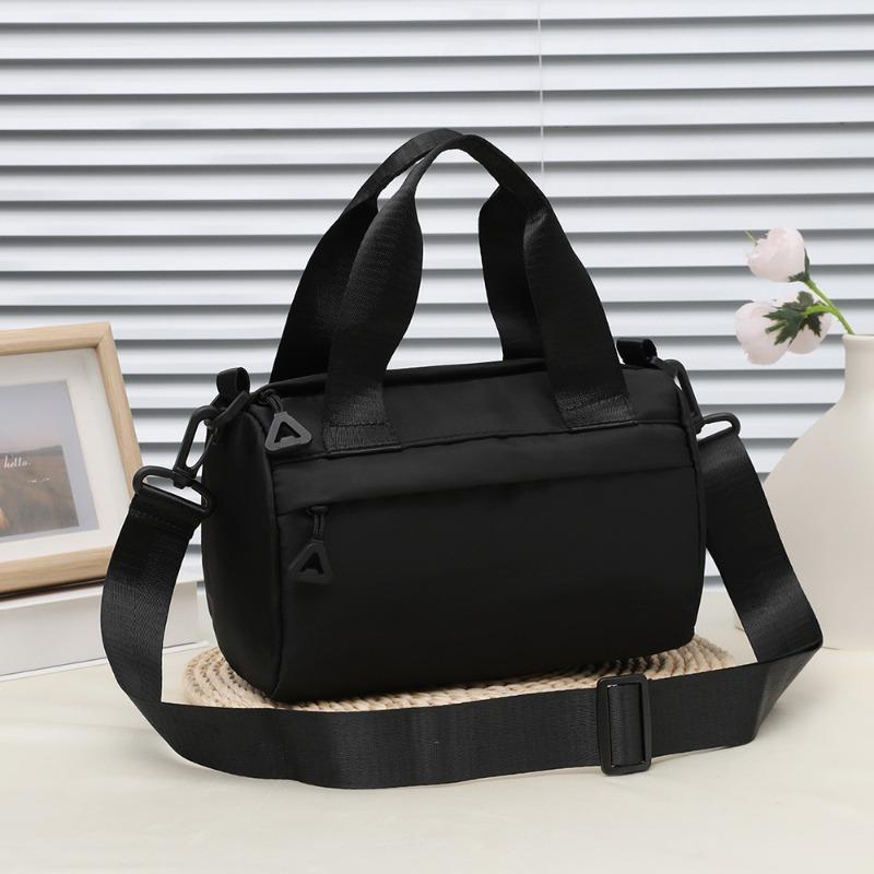 Summer New Multi-purpose Girls' Small Cloth Bag Shoulder Crossbody Portable Casual Female Student Multi-zipper Cloth Bag