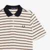 Fred Perry [Женский] Поло в полоску с рубчиком - Шелковистый персик Afpf2519189-R33