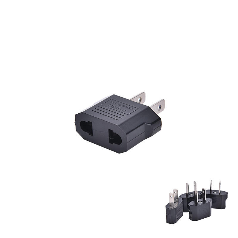 4Pcs Eu Euro Europe To Us Usa Power Jack Wall Plug Converter Travel Adapter New