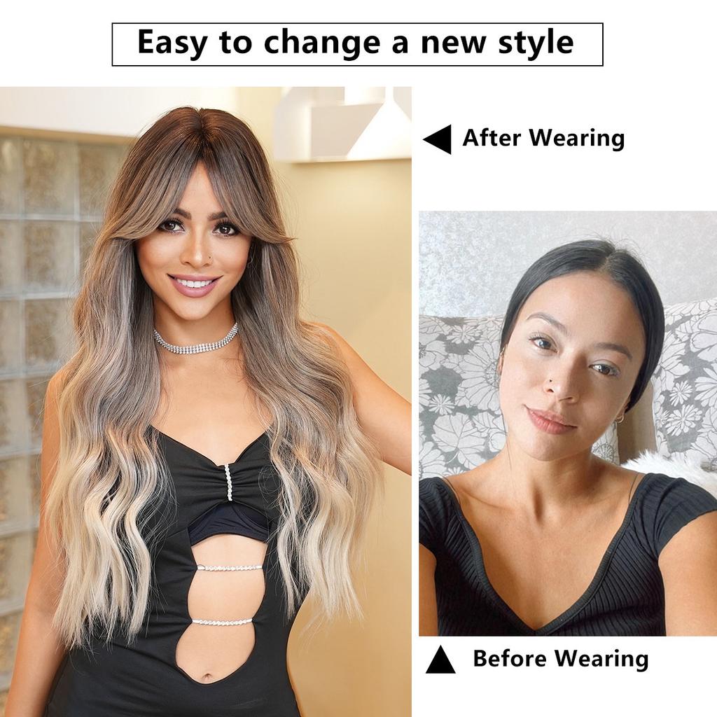 Женский имитационный парик, 70 см, волнистый парик, полный головной убор, сетка для волос в виде розы, головной убор, украшение для красоты, парик