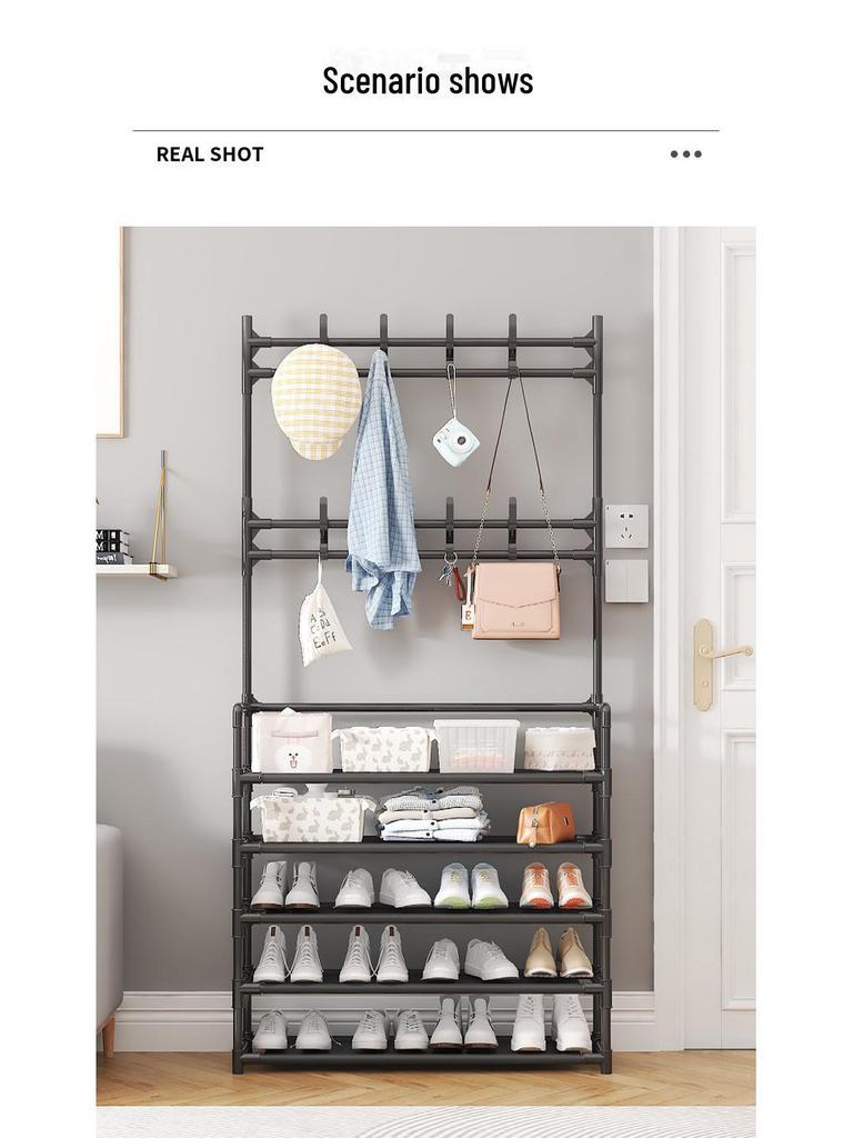 Многослойная полка-органайзер для обуви и головных уборов для спальни, гостиной, прихожей и шкафа.