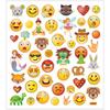 Stickers - Emoji - Silver Details - 46 Pcs - Multicolored - For Children