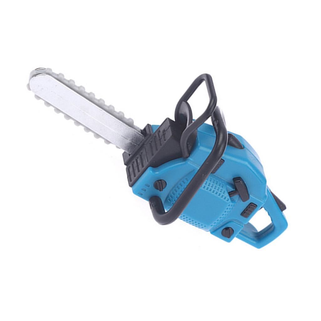 Маленькая газонокосилка для кукольного сада, демонстрационная миниатюрная бензопила, мебель для кукольного домика 1/12, украшения для кукольного домика