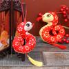 Chinese Style Snake Plush Doll Year of The Snake Mascot Toy Cute Zodiac Stuffed Animal Realistic Doll