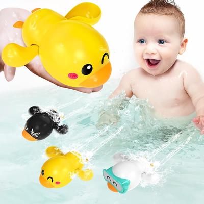 Детские игрушки для ванной, игрушки для ванной для малышей, подарки для мальчиков и девочек, детская ванна, игрушки для воды в бассейне, милые плавающие игрушки для плавания с утками