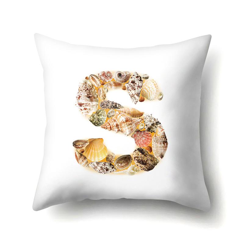 Полиэстеровая наволочка Автомобильная декорация Дом Наволочка с принтом 26 английских букв