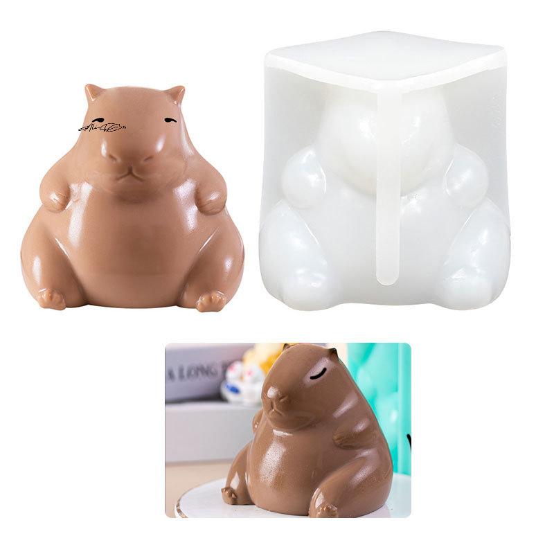 Милая силиконовая форма Capybara, мультяшное животное, молочное желе, пудинг, силиконовая форма для дома, кухни, выпечки, аксессуаров для вечеринки, ресторана