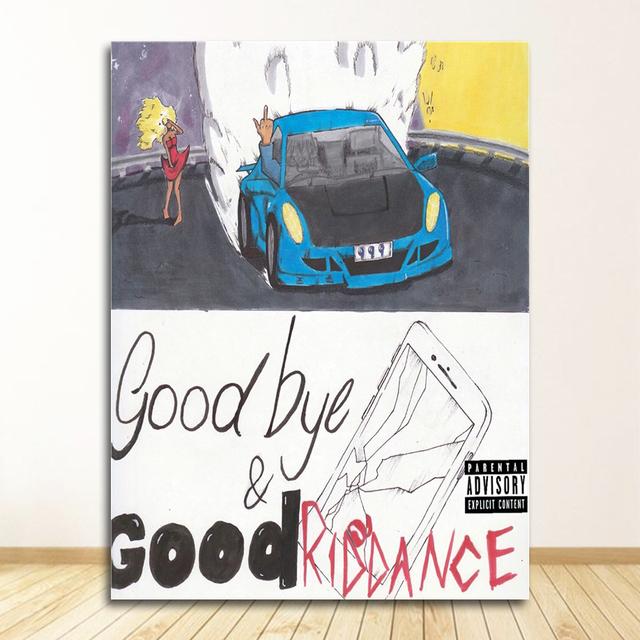 Juice Wrld Death Race for Love горячий альбом рэп хип-хоп музыка звезда искусство холст картина плакат настенный домашний декор Quadro Cuadros без рамки