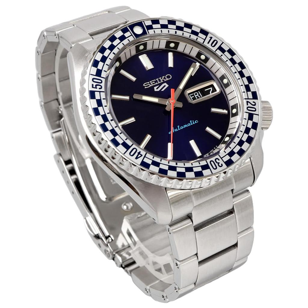 Seiko Автоматические часы серии 5 SPORTS SKX Сделано в Японии 2024 Специальное издание SRPK65 Серебристо-синий циферблат Модель для зарубежного рынка [Seiko] Мужские [Товар]
