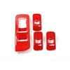 Car Window Lift Switch Panel Decoration Frame Cover Trim for Ford F150 2015-