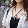 Unisex Design Rope Choker Chain Handmade Rear View Mirror Charm  Necklace For Men Women