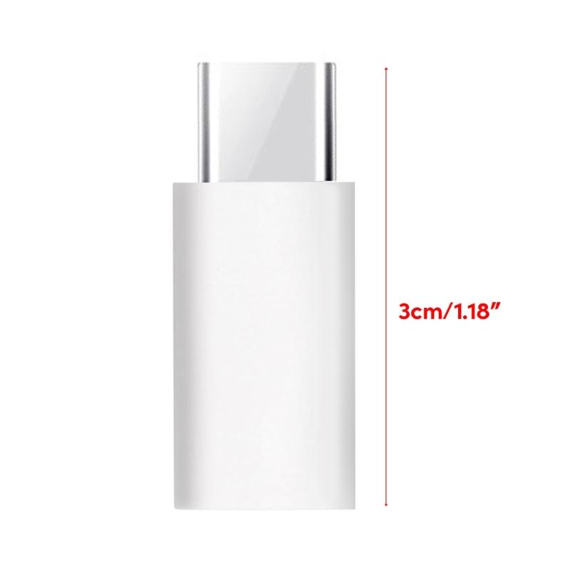 Universal Mini USB to Type-C Adapter Female to Male Converter for Tablet Smartphones Support Charging Data Transmission 3