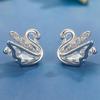 Swan Stud Earrings Affordable Luxury Fashion Ear Rings Exquisite Smart Modeling Design