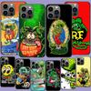 Крутая чехол-накладка Surf Cool Rat F-Fink для iPhone 17 Air 15 Pro 14 Plus 16 Pro Max 12 13 Mini 11 16E X XS Милый Fundas